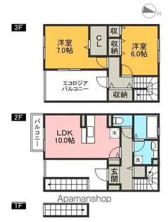 リオン【2階】の間取り