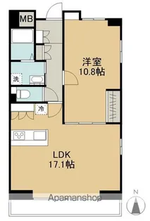 にしの台ヒルズ【401号室】の間取り