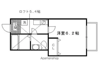 ベルビュー深草【2階】の間取り