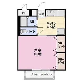 ストーク稲葉B【1階】の間取り