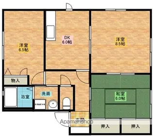リバーサイド忠岡【B101号室】の間取り
