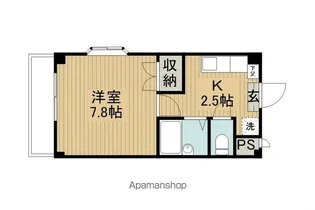 グリーンパル【108号室】の間取り