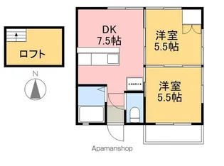 エトワール山本【205号室】の間取り