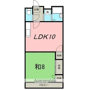 ハイツサンブライト【205号室】の間取り