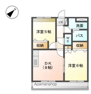 ベルメゾンきららII【2階】の間取り