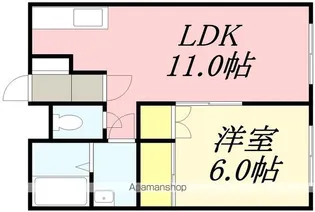 レジェンド五稜郭【1階】の間取り