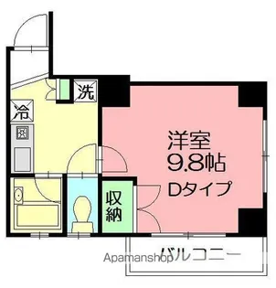 オンディーヌ湘南【5階】の間取り
