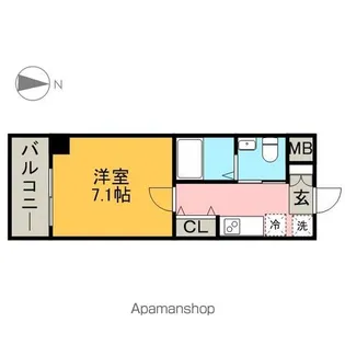 エルザビル名古屋駅前【5階】の間取り