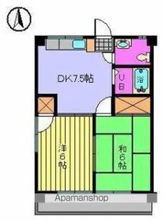 パストラルハイツ【303号室】の間取り