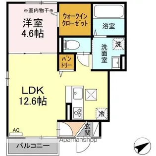 フォルグランツII【1階】の間取り