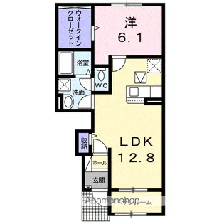 カルティベート【1階】の間取り