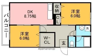 リーベン弥生【1階】の間取り