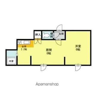 キラメック知事公館Ⅰ・Ⅱ【3階】の間取り