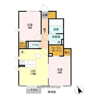 アムール【1階】の間取り