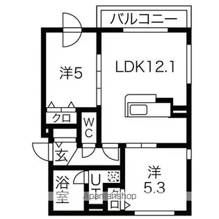 レーベルシャトーS11【4階】の間取り