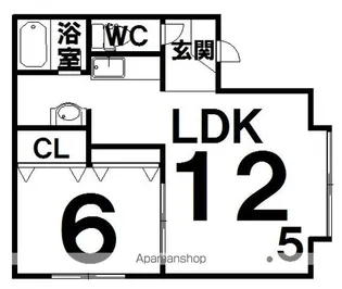 グリーン白樺【1階】の間取り