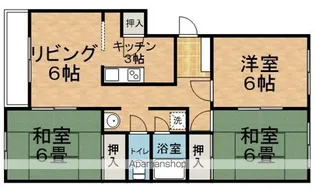 グリーンハイツアオシマ【206号室】の間取り