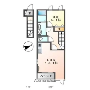 VILLA SAMAYA【2階】の間取り