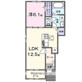 NORTH LINO【1階】の間取り