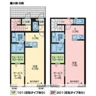 サンウエスト【2階】の間取り