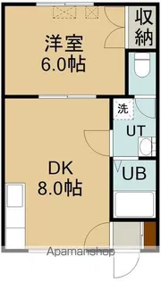 エリザベス鍛治【203号室】の間取り