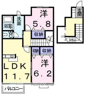 メゾン コンフォート【2階】の間取り