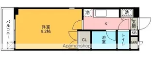 RESTEL HAKATA(レステルハカタ)【8階】の間取り