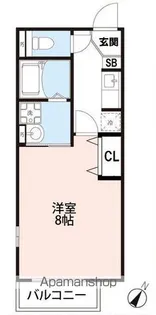 1Kの間取り画像