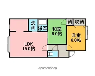 ザ・スペイジーB【2階】の間取り