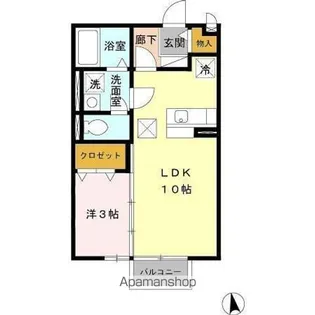 フローラリッシュ【1階】の間取り