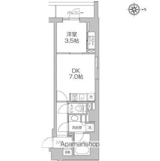 レジディア高円寺【2階】の間取り