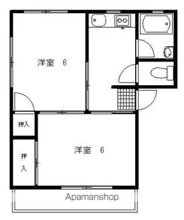 長浜マンション【5号室】の間取り