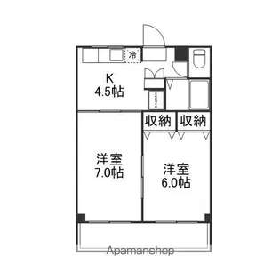 ドリームハウス串町A棟【105号室】の間取り