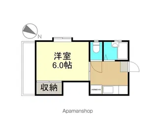 サントリーニハイム【202号室】の間取り