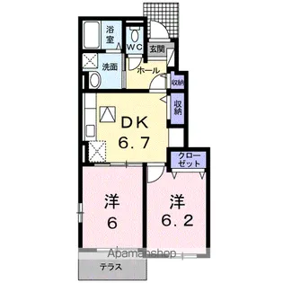 アイアン フラットⅠ【1階】の間取り