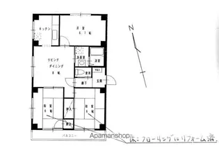 第2マンション喜多【3階】の間取り