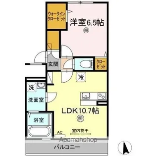 ジーニアス木太【3階】の間取り