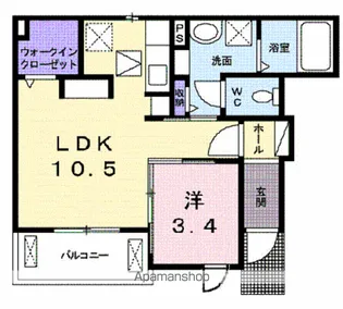 サニーパレスⅤ【1階】の間取り