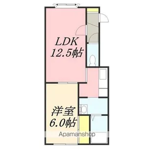 ルミエール入船【202号室】の間取り