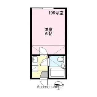 城山ハウス【1階】の間取り