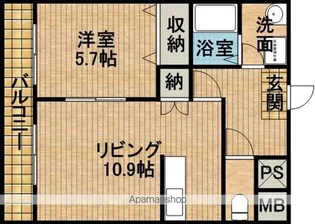 エスペランサ【3階】の間取り