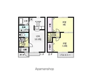 ESPOIR II【102号室】の間取り