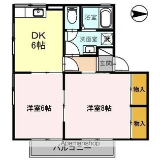 セジュールみのり【1階】の間取り