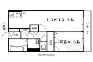 グランエミシス等持院【302号室】の間取り