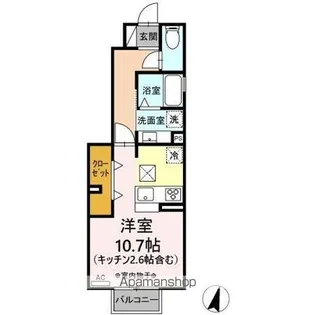 メゾン・マリオット【1階】の間取り