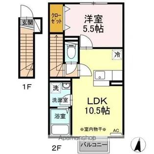 ファインビュー Ⅱ【2階】の間取り