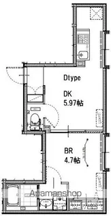 東京都杉並区上井草3丁目【アパート】の間取り