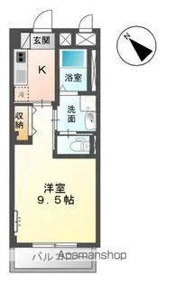 ユニヴァリィ ルークス【3階】の間取り