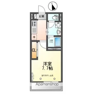 OCEANCOASTTSUDANUMA(オーシャンコーストツダヌ【3階】の間取り