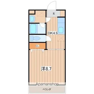 ペルルM希望ヶ丘【205号室】の間取り